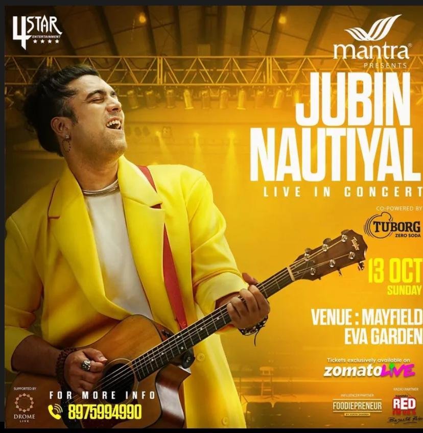 Live concert performance at Pune Arena with professional sound and lighting setup